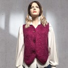 Vintage Vest Fuchsia Mohair thumbnail