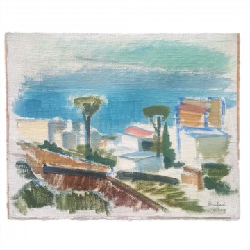 Maleri fra Capri datert 1957